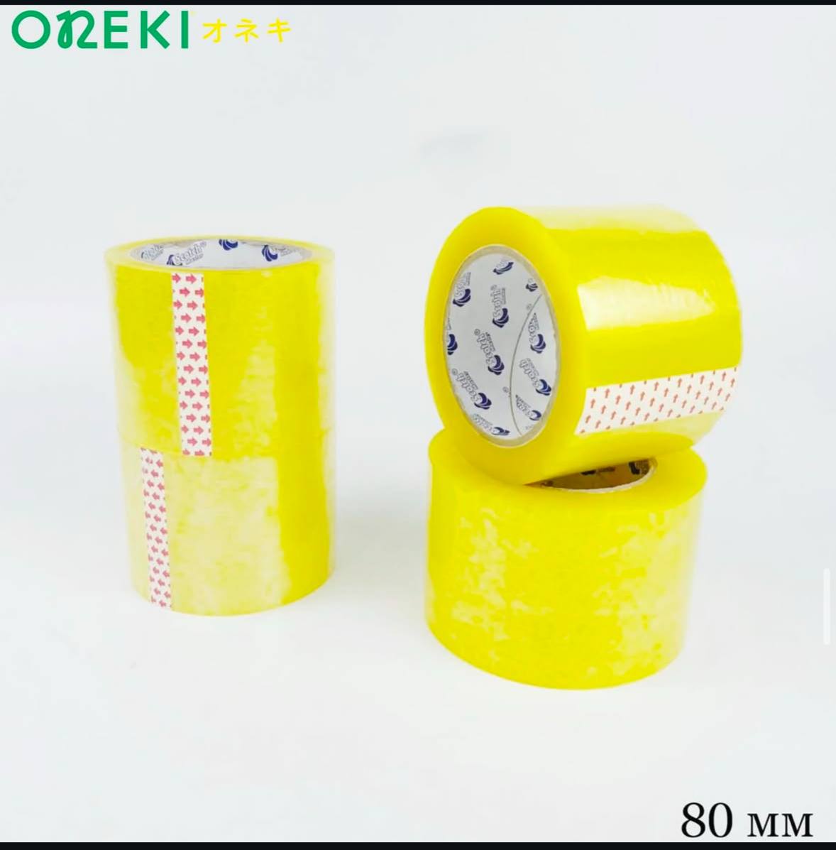 Скотч прозрачный 80мм*160 метр, ON-80160                                