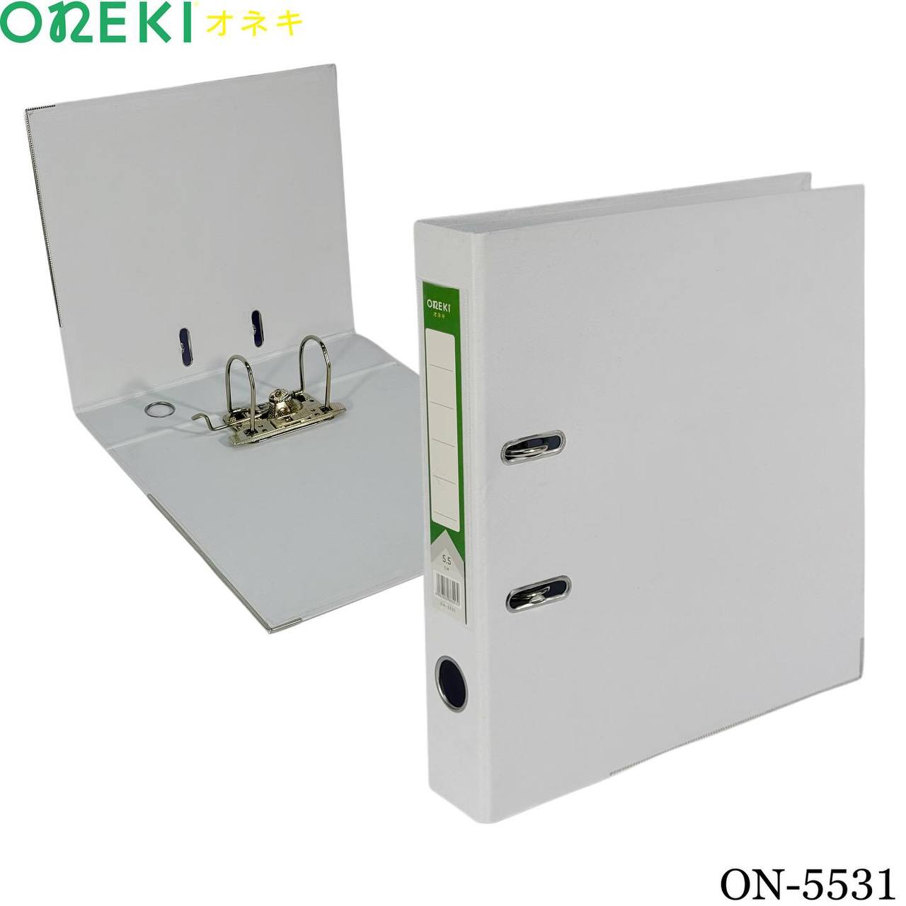 Папка регистрации 5.5см, ONEKI, ON-5531-WHITE (БЕЛЫЙ)