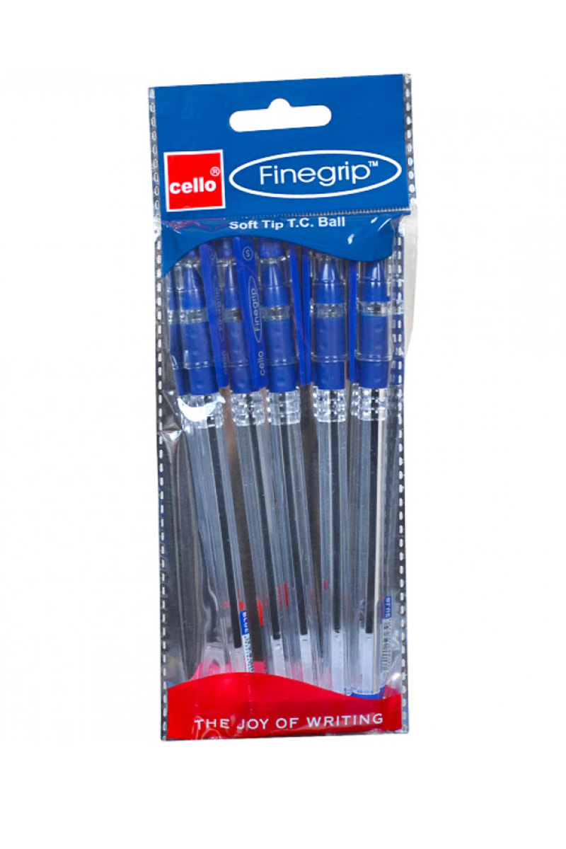 Ручка шариковя 0.7мм, Finegrip СИНИЙ, CL-388-5 (5 шт/уп)