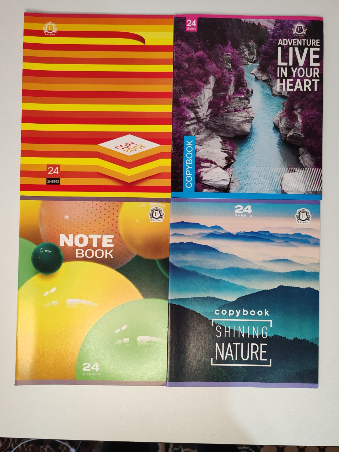 Тетрадь А5 24л клетка Eler-Plast