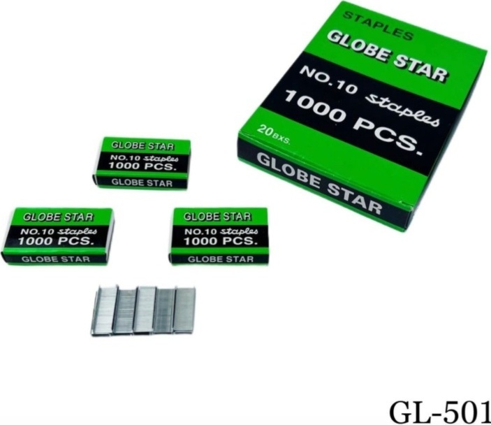 Скобы для степлера №10, GLOBE STAR, GL-501