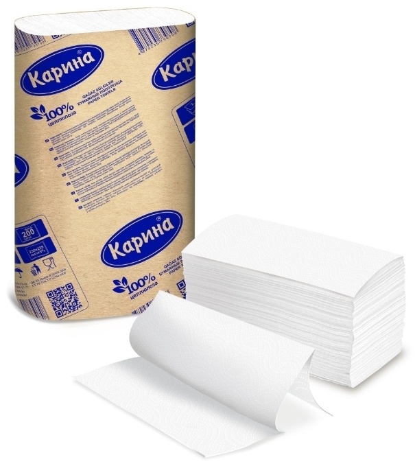 Полотенца бумажные КАРИНА Z-укладка 2 слоя 230*194