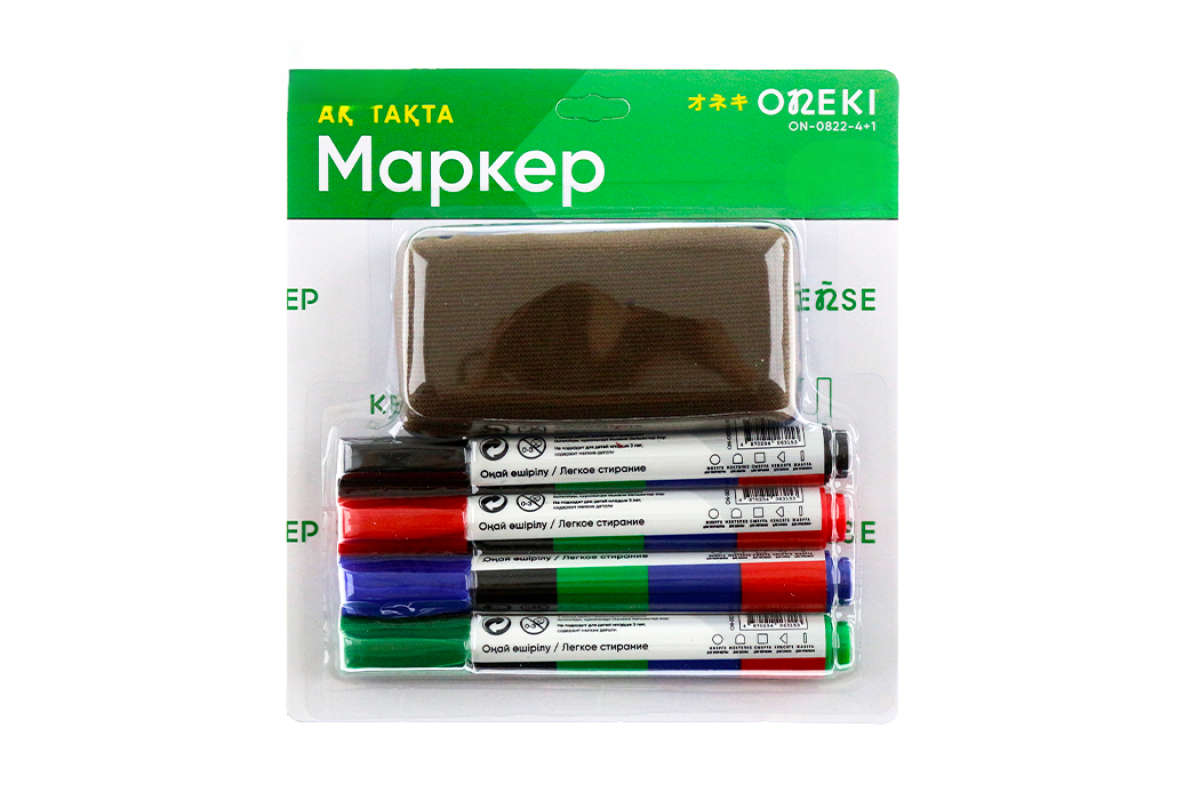 Маркер для доски с губкой 3+1 ON-0822