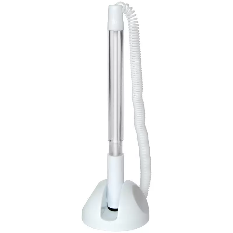 Ручка шариковая настольная OfficeSpace "Reception" синяя, 0,7мм, белый корпус