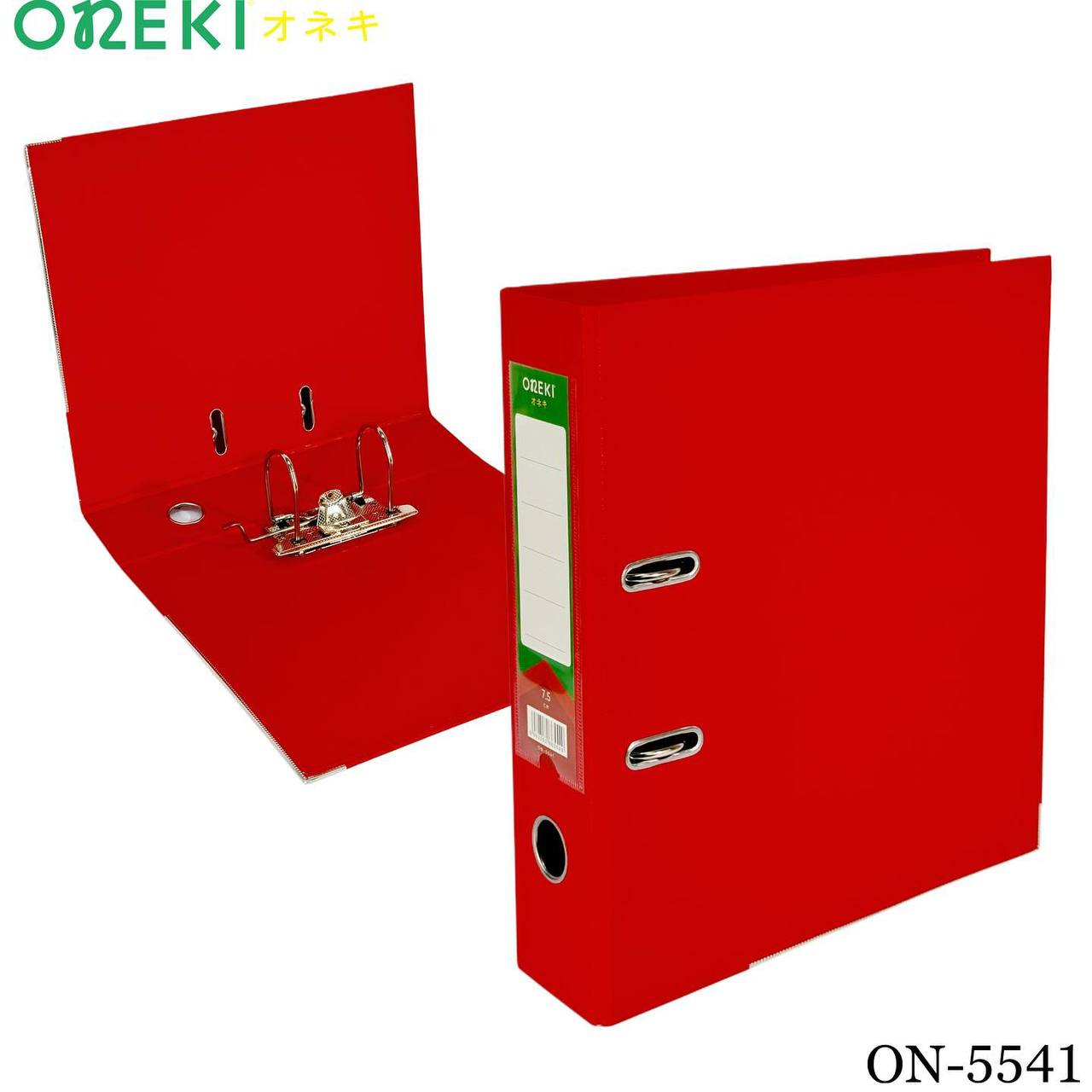 Папка регистрации 7.5см, ONEKI, ON-5541-RED (КРАСНЫЙ)