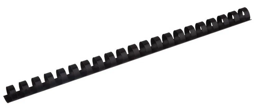 Пружина для переплета пластиковый ЧЕРНЫЙ 16 мм,1993-16mm, (100 шт/уп)