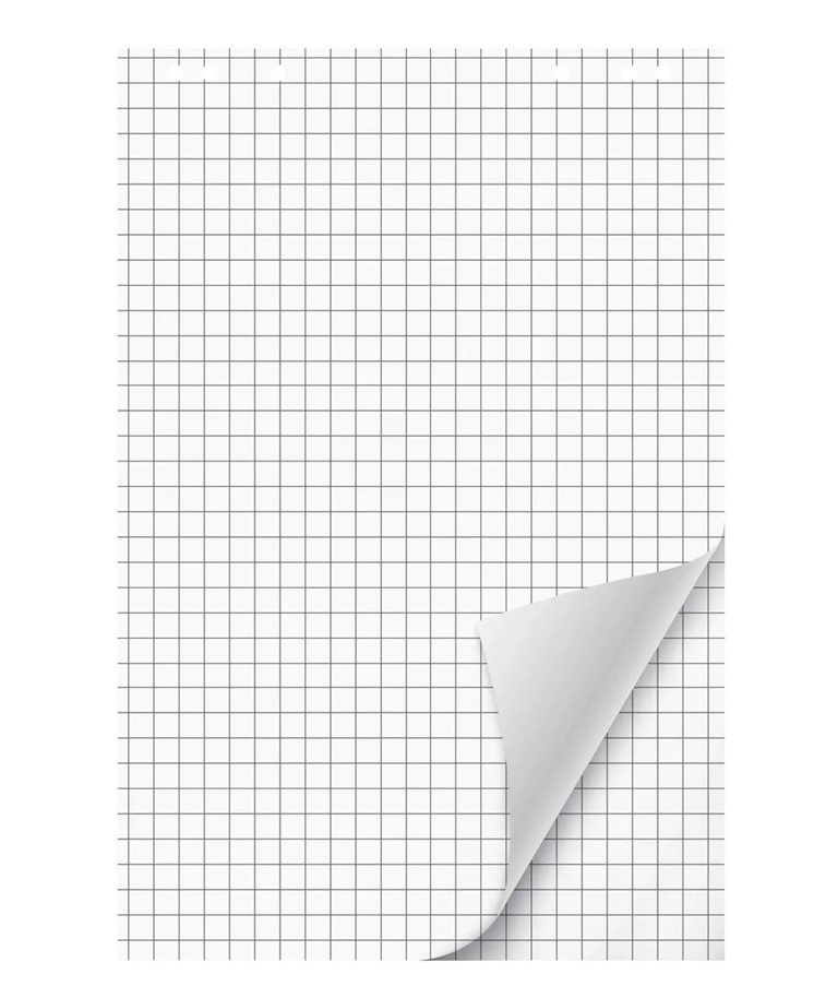 БУМАГА ДЛЯ ФЛИПЧАРТА 600х900 ММ 20 Л. В КЛЕТКУ