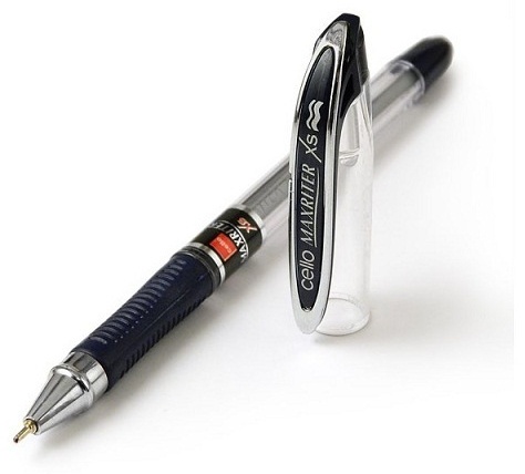 Ручка шариковая черная, Cello MAXRITER XS, CL-878+3 BLACK