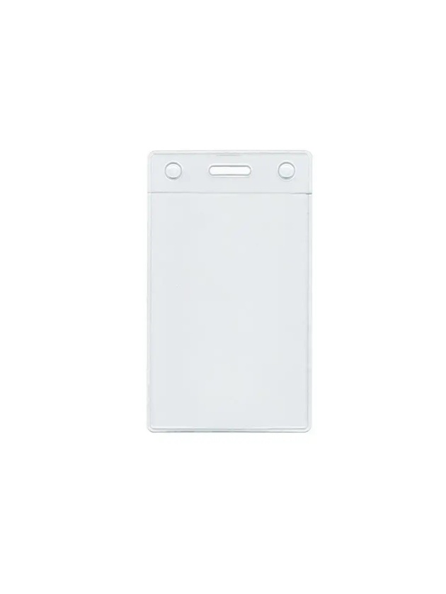 Бейдж пластиковый вертикальный, 126*79mm (20 шт/уп)XS-902